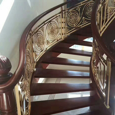 張家口銅扶手欄桿藝術加工 室內外裝飾工程的精致典范